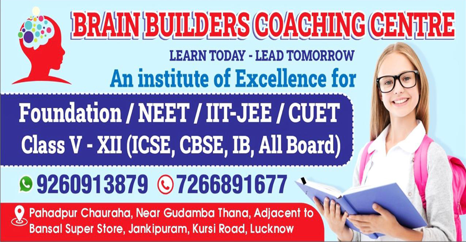 1# Brain Builders Coaching Institute Banner