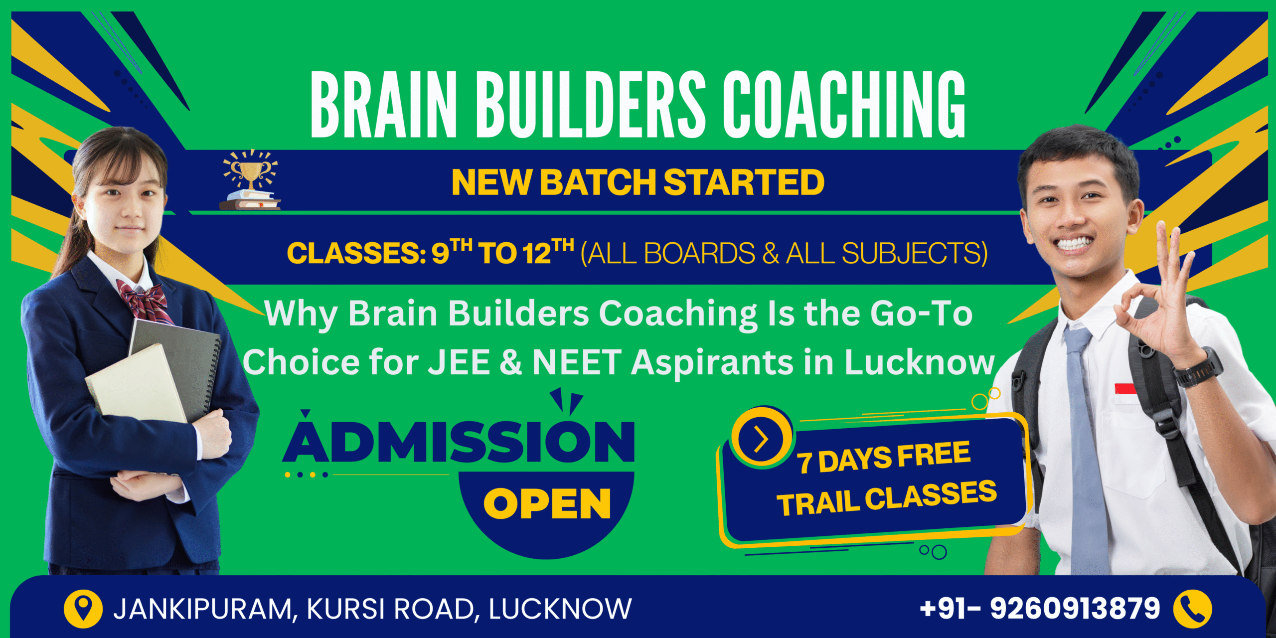 Why Brain Builders Coaching Is the Go-To Choice for JEE & NEET Aspirants in Lucknow