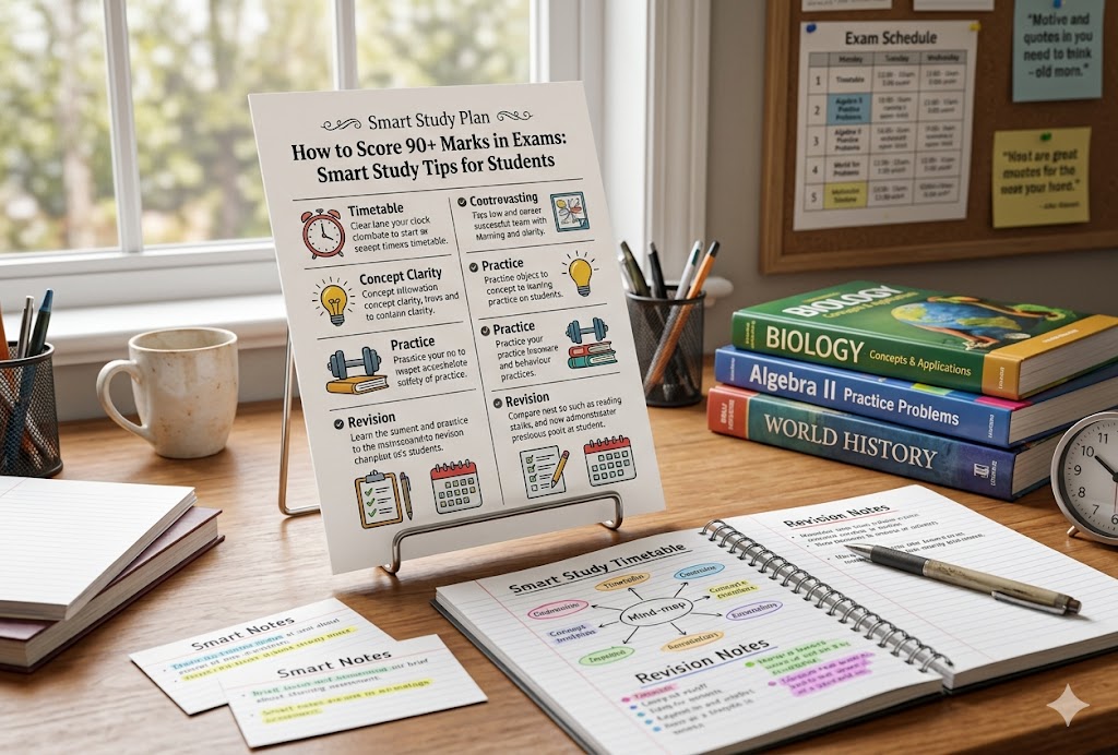 How to Score 90+ Marks in Exams