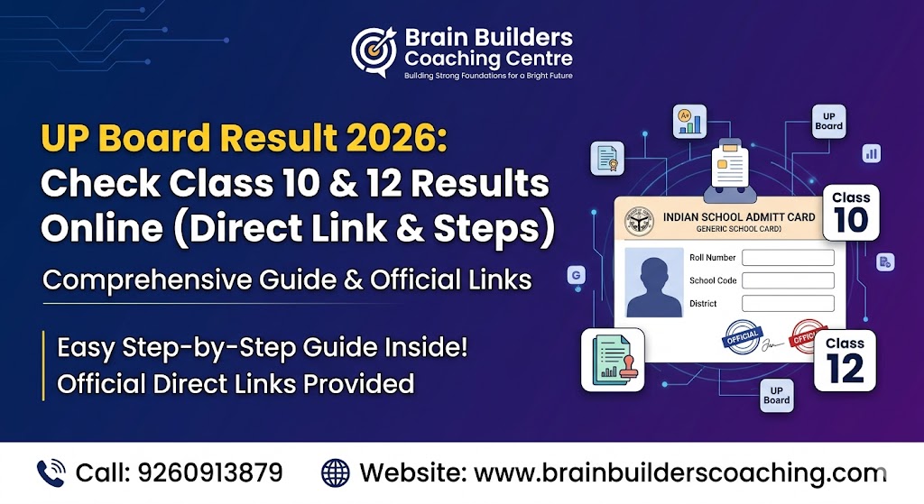 UP Board Result 2026: Check Class 10 & 12 Results Online (Direct Link & Steps)